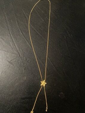 Gold Star Accent Lariat Necklace - Women's Jewelry